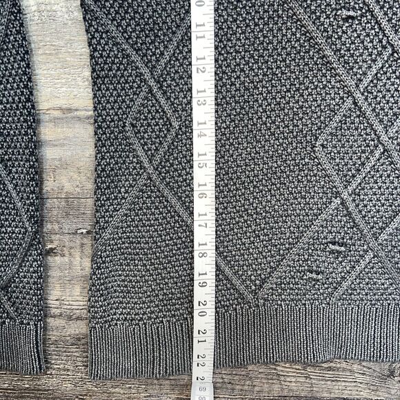 FOR THE REPUBLIC Gray Chunky Knit Sweater Men's Size Small - Picture 9 of 10